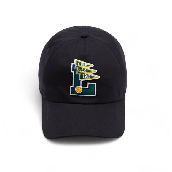 NEW LACOSTE men’s pennants l cap in navy - Picture 2 of 3